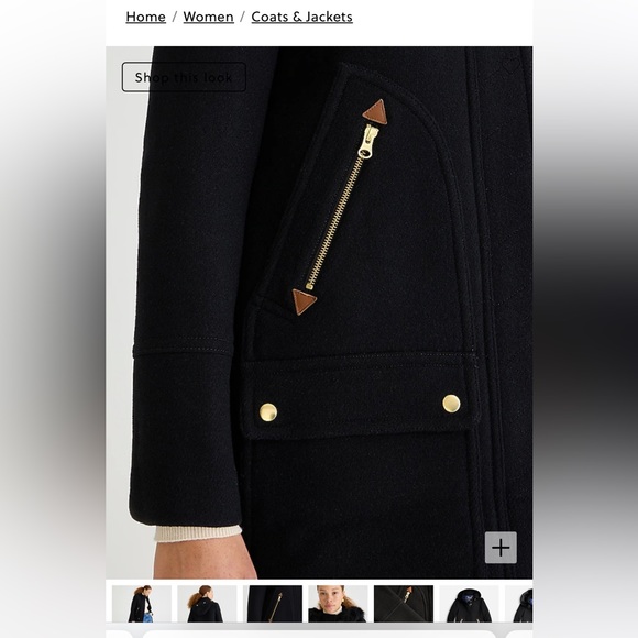 New chateau parka in Italian wool stadium-cloth - Size 0 - Picture 3 of 3